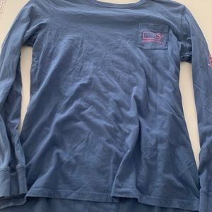 Pink and blue vineyard vines long sleeve shirt